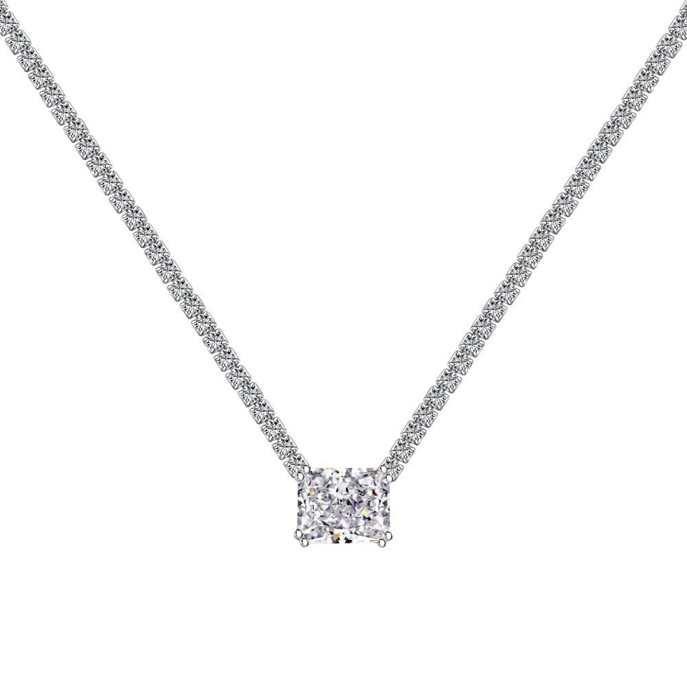 Radiant zircon necklace - Hastella.J