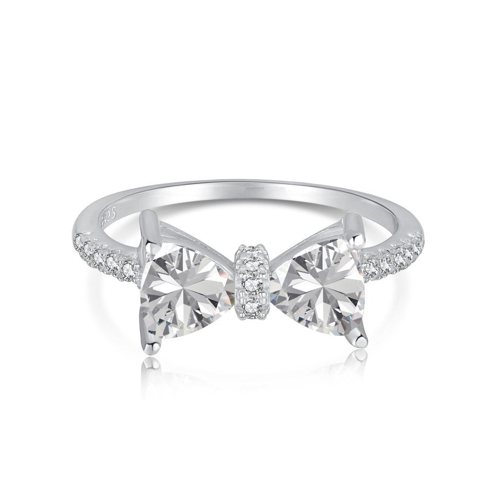 Ribbon design zircon ring - Hastella.J