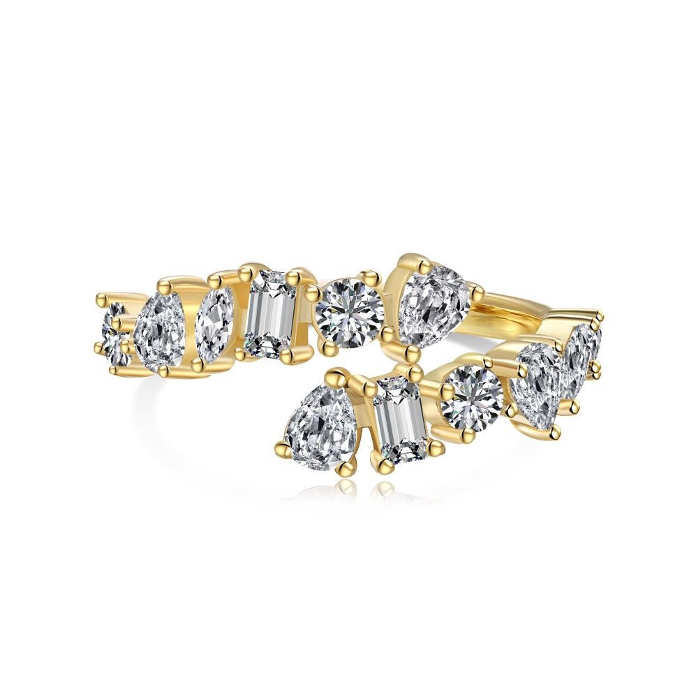 Shining Diamond Full Diamond Ring - Hastella.J