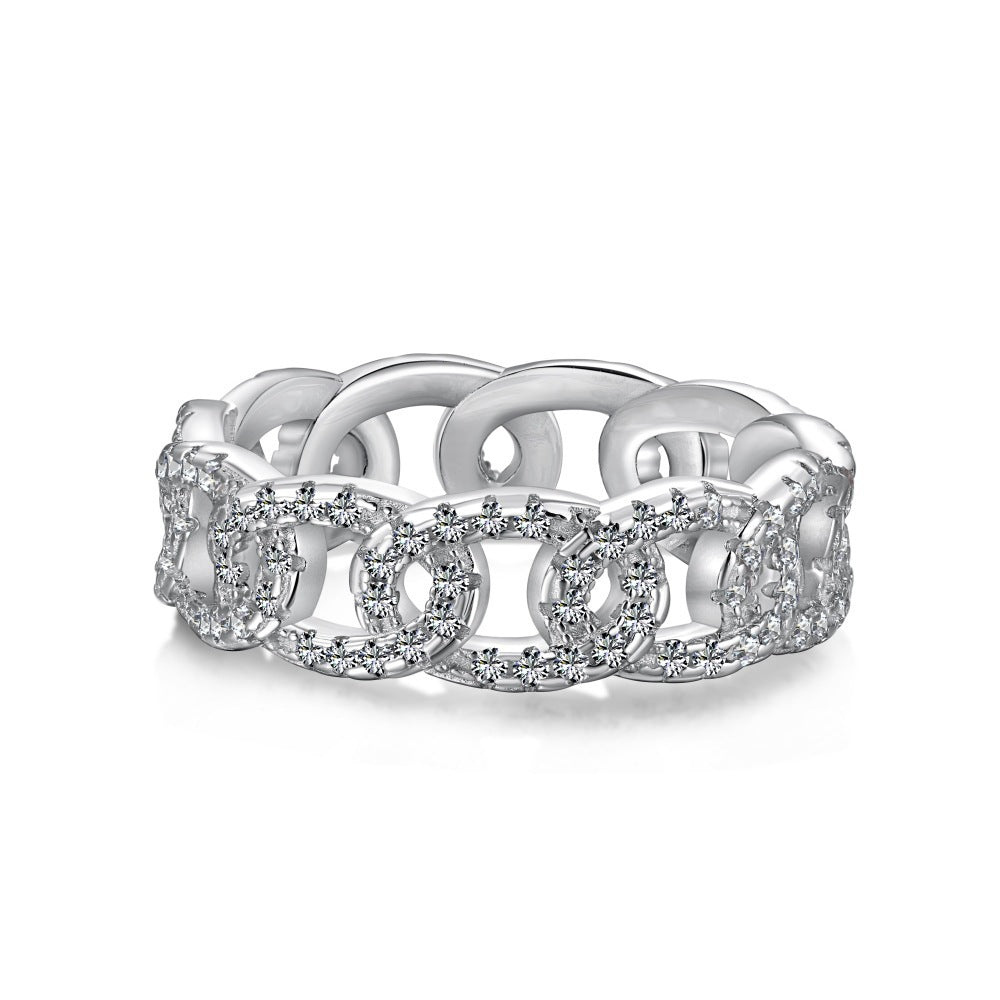 Shining Diamond Full Diamond Ring - Hastella.J