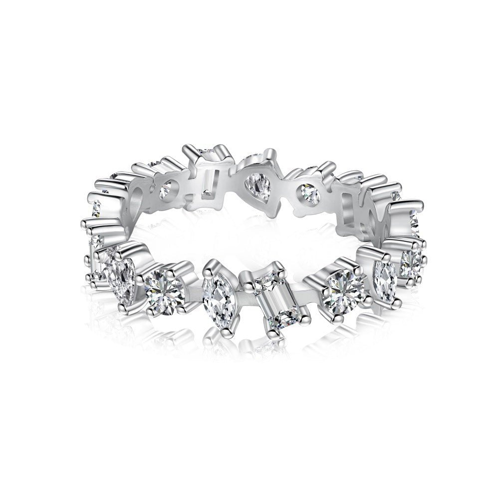 Shining Diamond Full Diamond Ring - Hastella.J