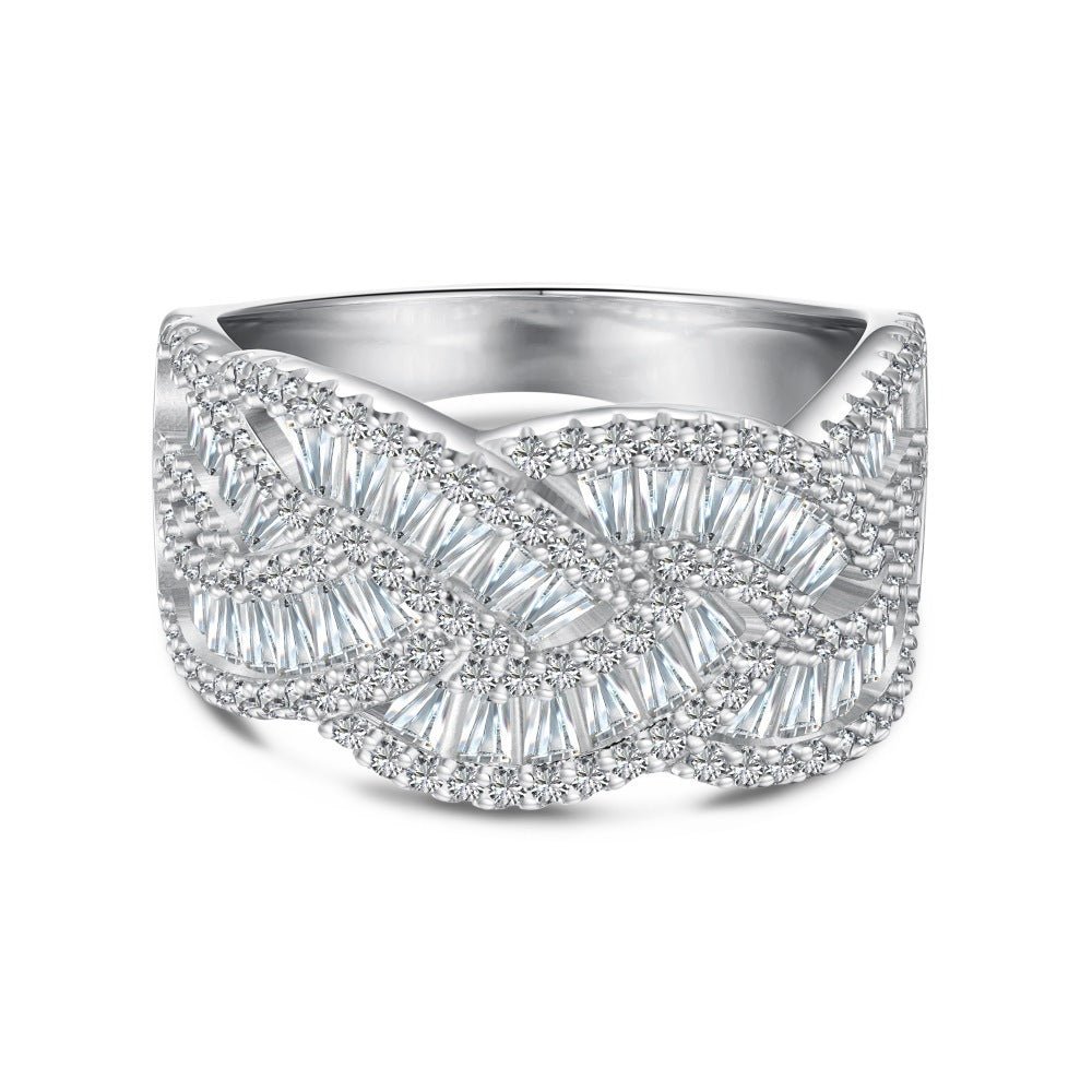 Shining Diamond Full Diamond Ring - Hastella.J