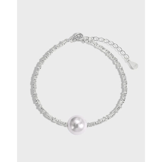 Silver crushed bracelet - Hastella.J