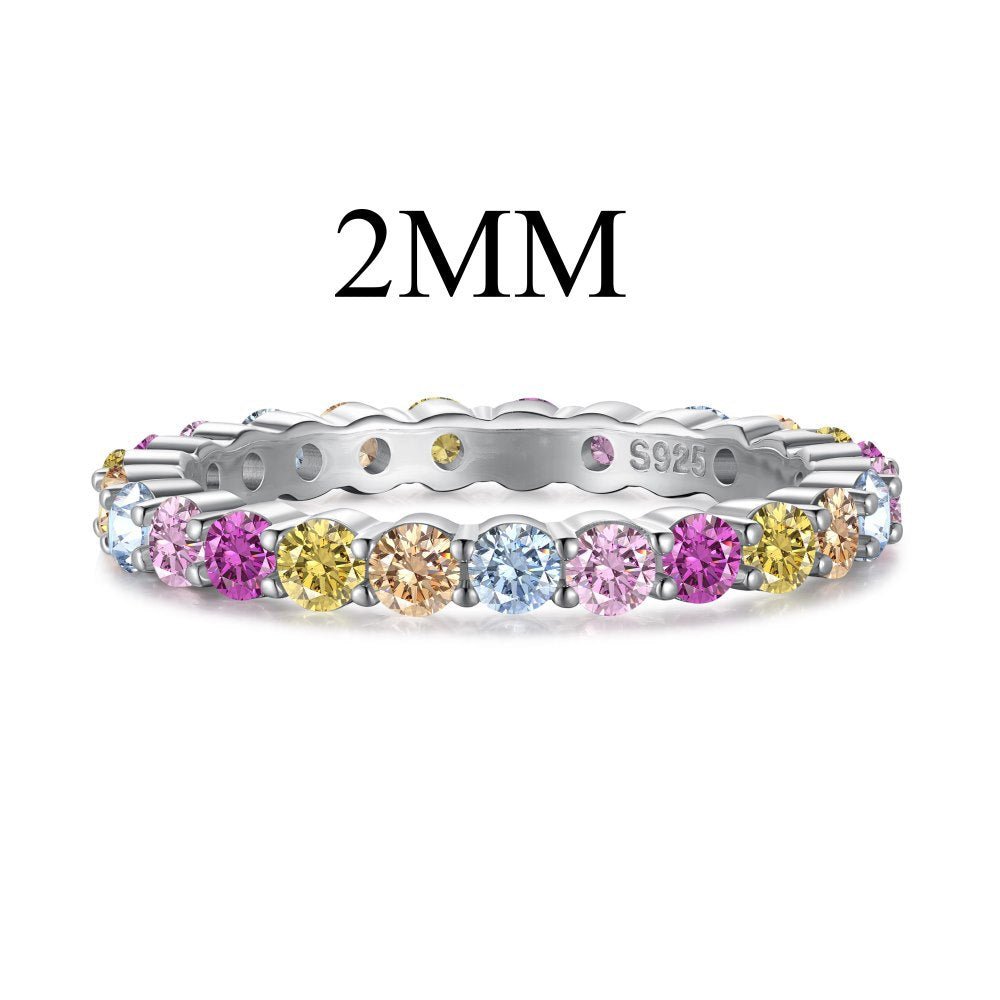 Silver full diamond dopamine ring - Hastella.J