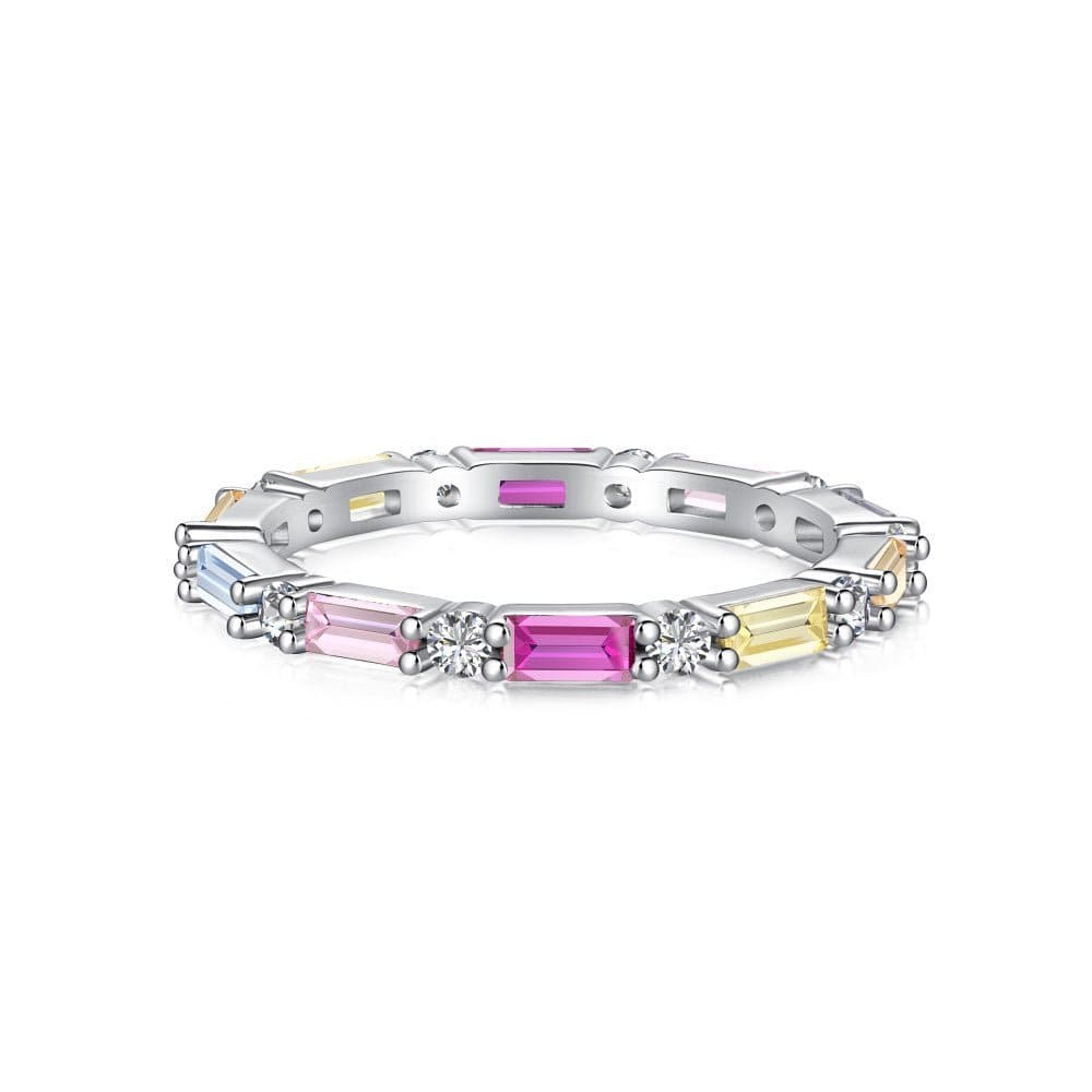 Silver full diamond dopamine ring - Hastella.J