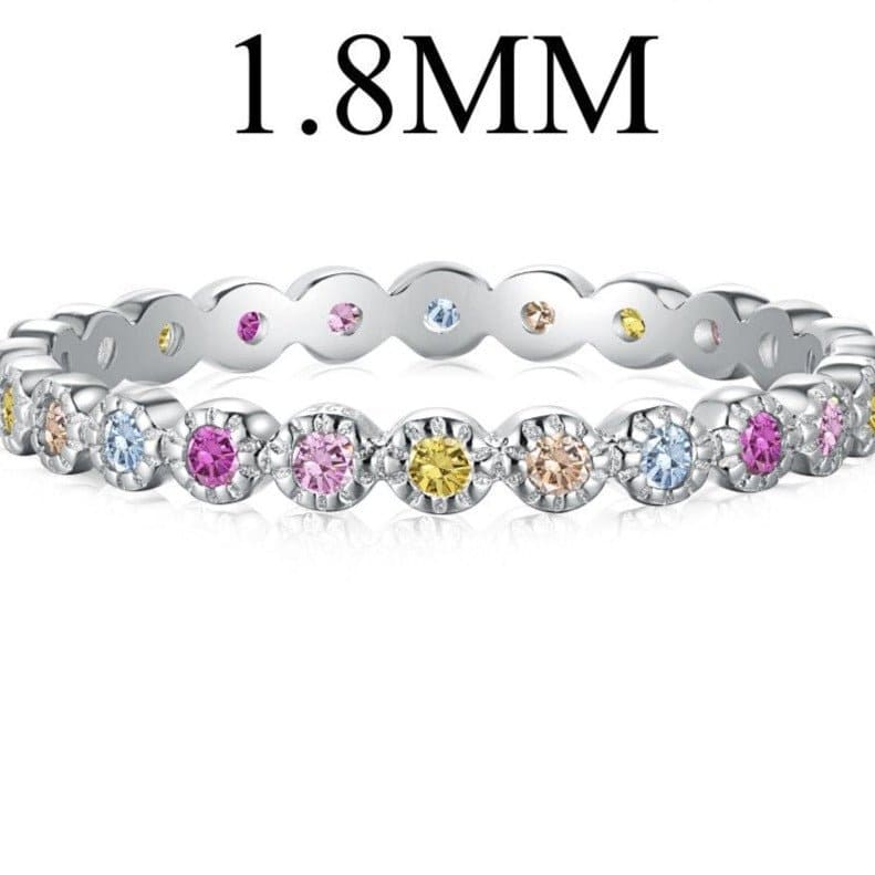 Silver full diamond dopamine ring - Hastella.J