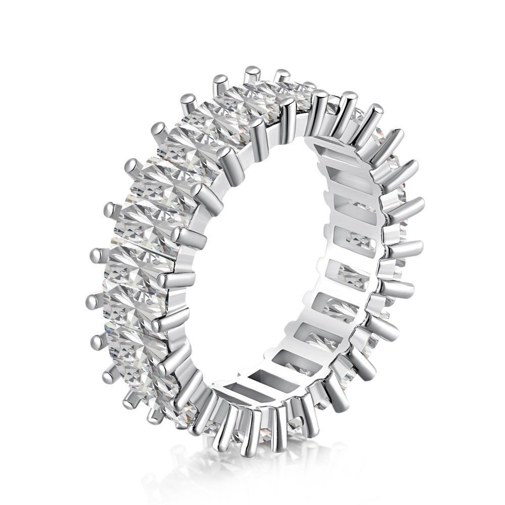 Silver zircon ring - Hastella.J