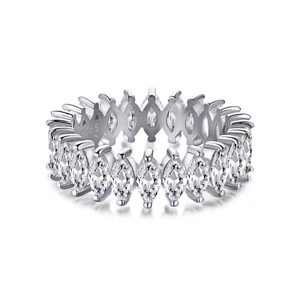 Silver zircon ring - Hastella.J