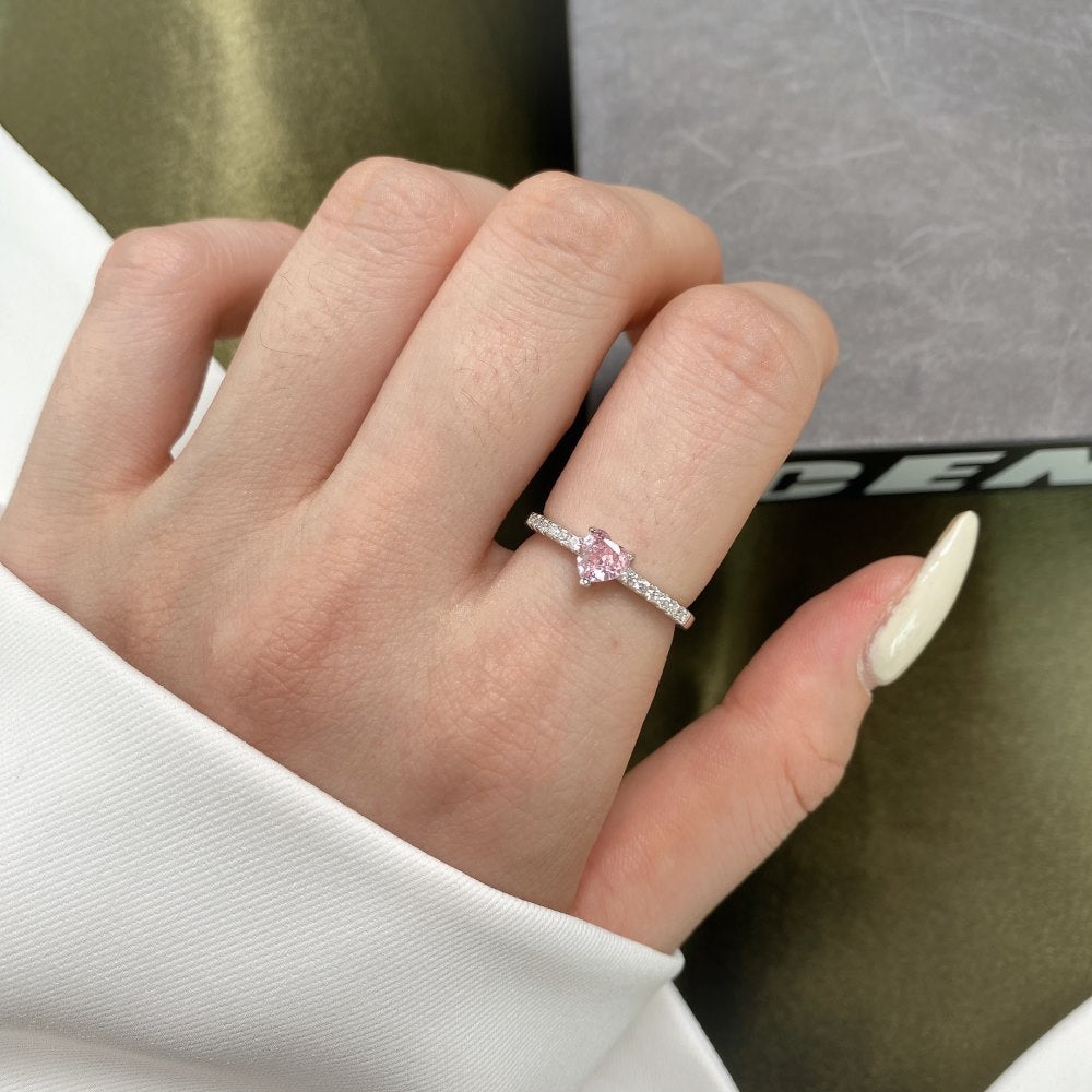 Simple Heart-Shaped Ring - Hastella.J