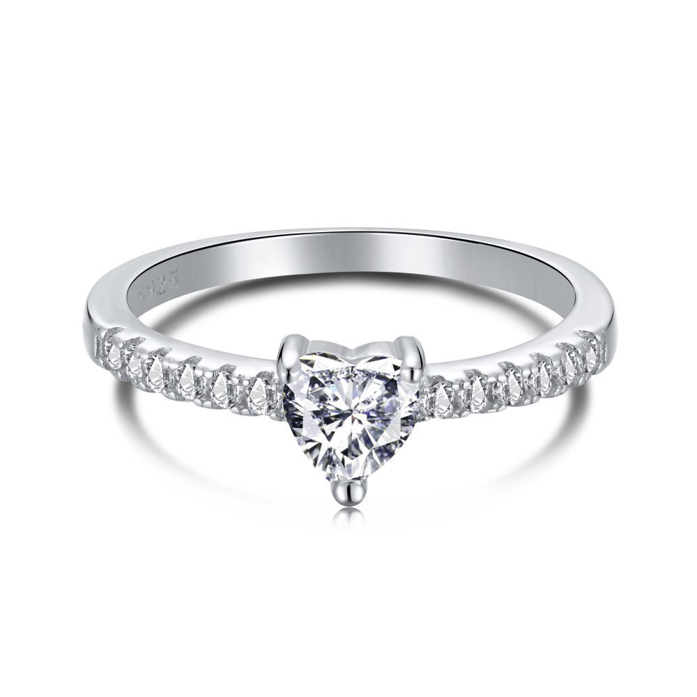 Simple Heart-Shaped Ring - Hastella.J