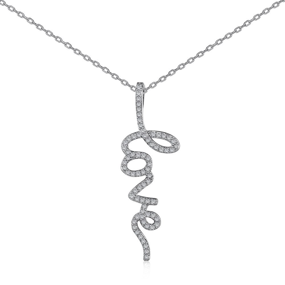 Sterling silver love necklace