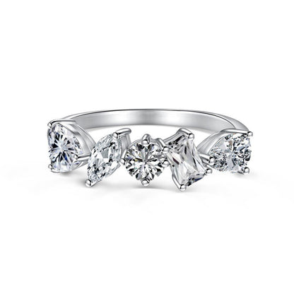Sterling silver zircon ring