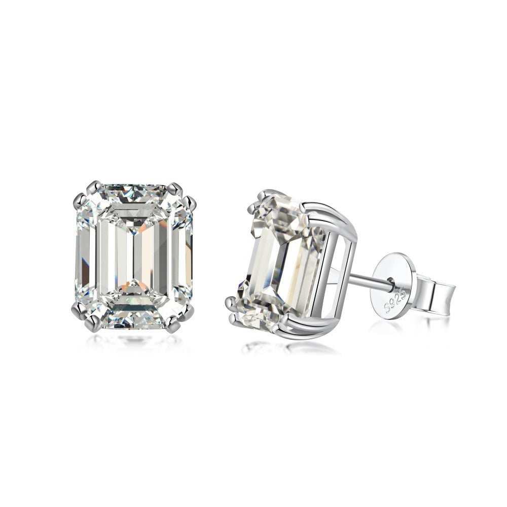 Stud zircon earrings