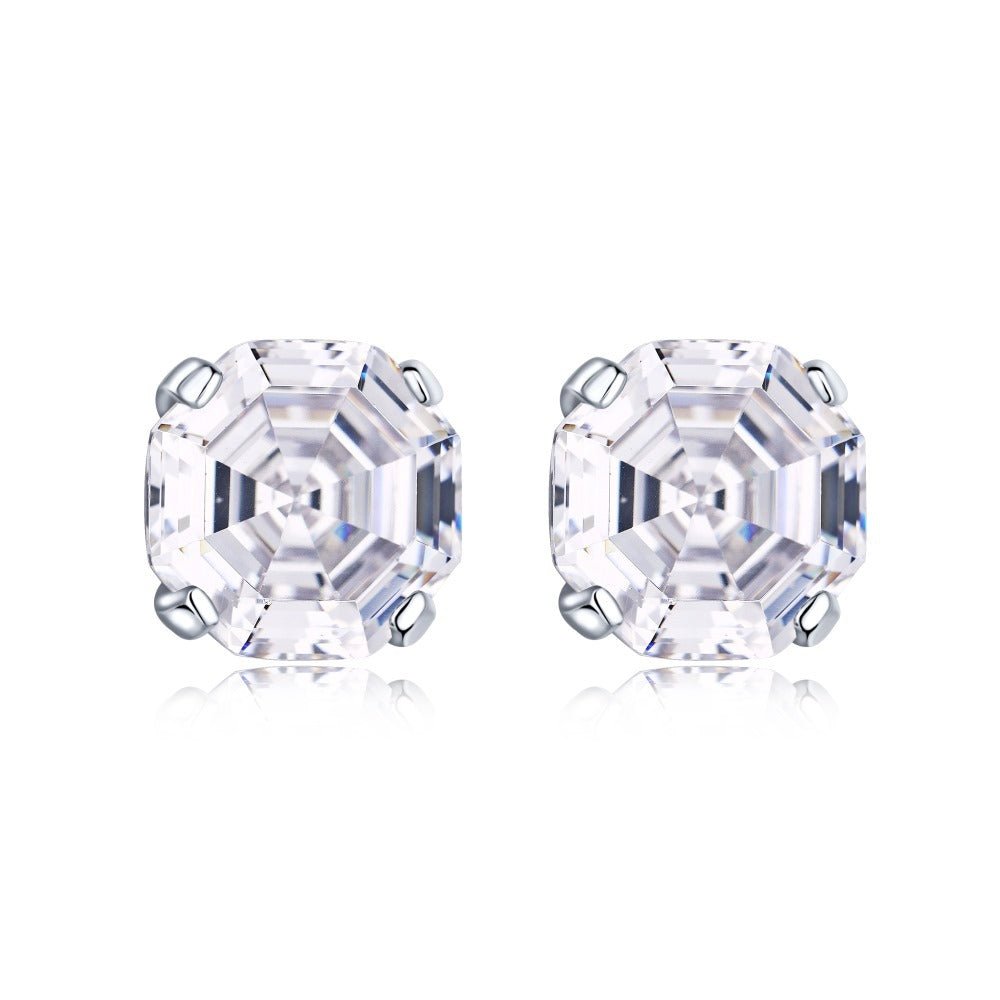 Stud zircon earrings