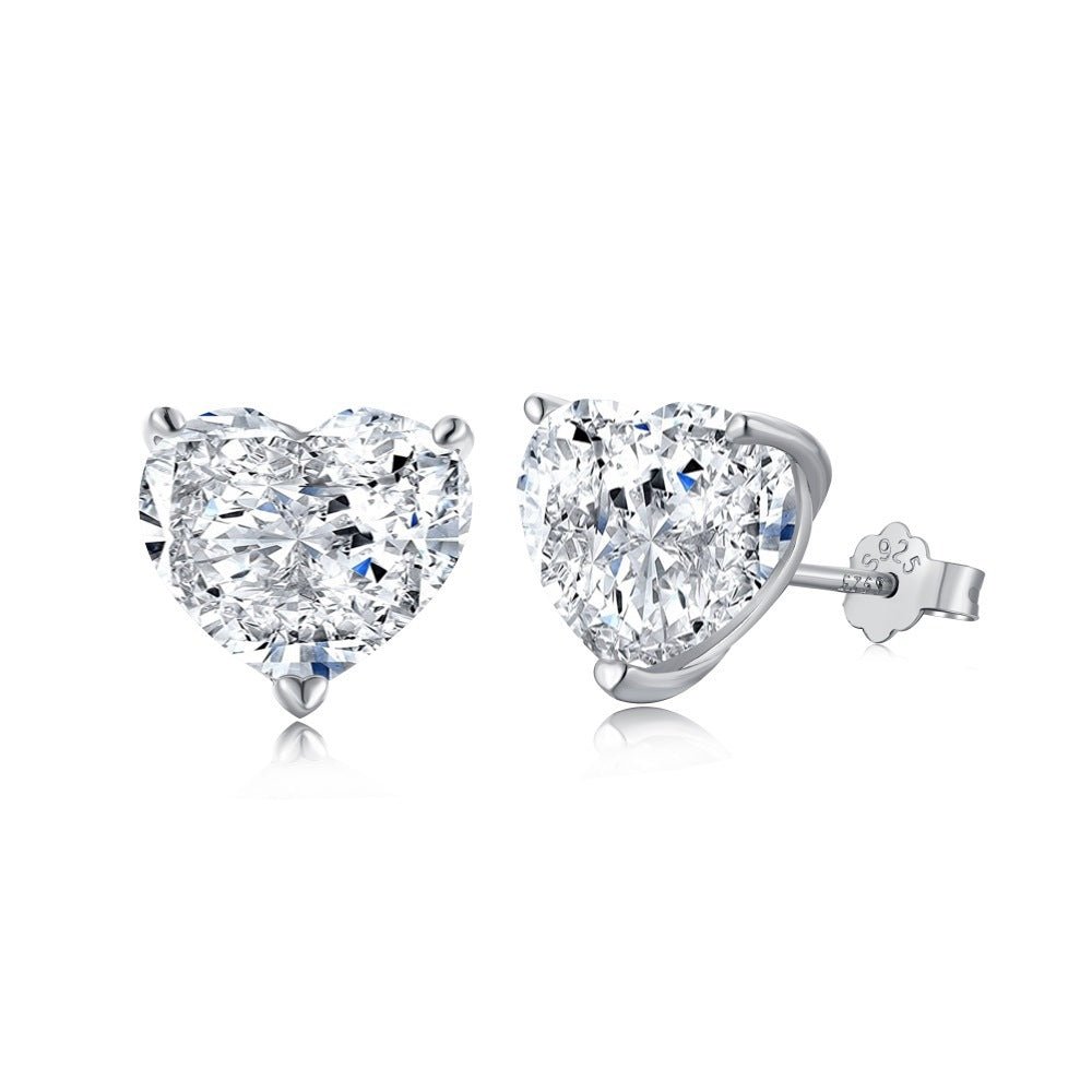 Stud zircon earrings