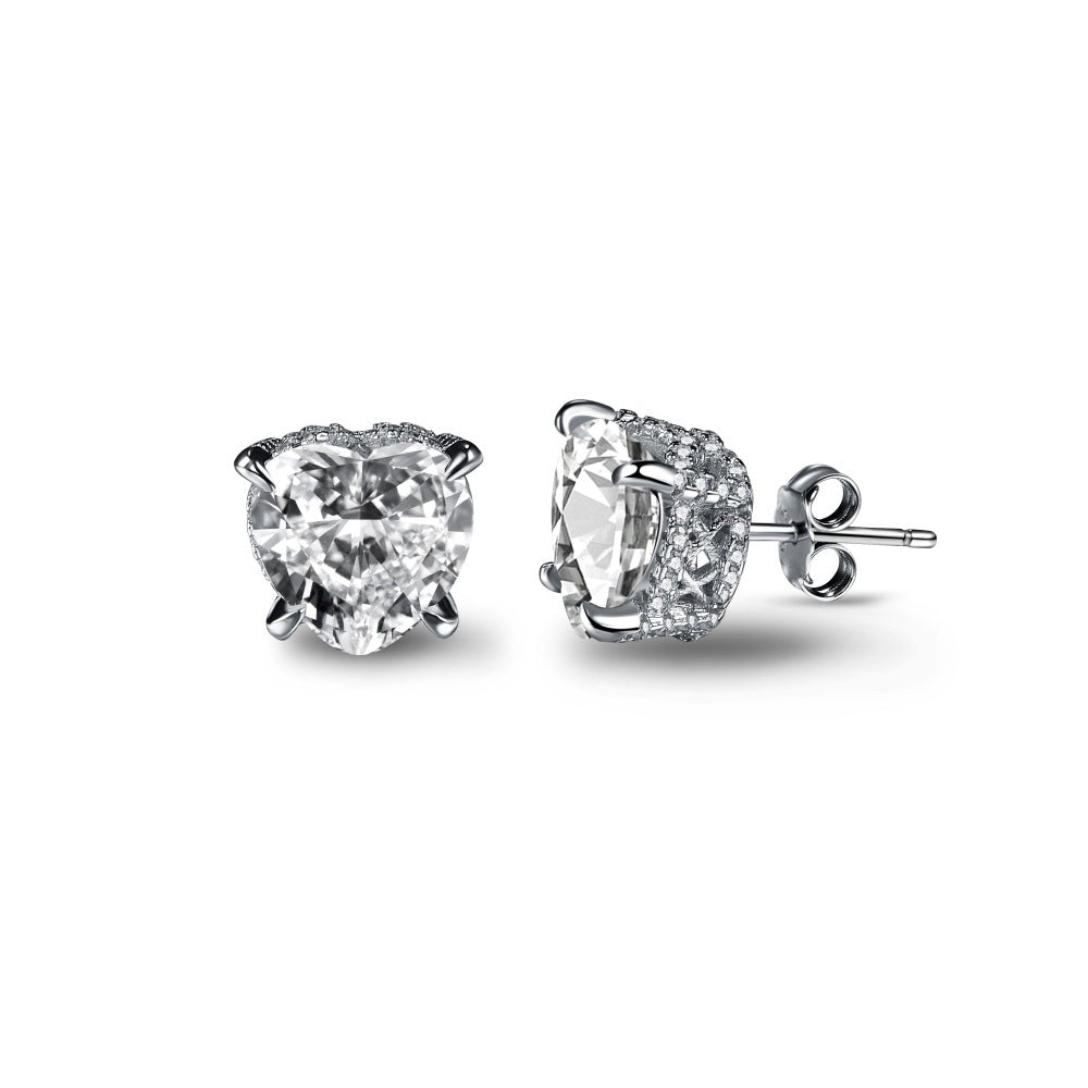 Stud zircon earrings