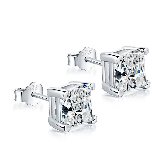 Stud zircon earrings